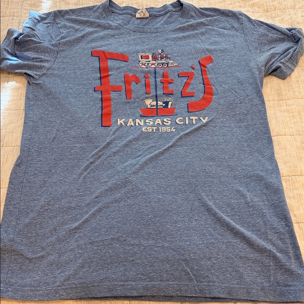 Fritz's Blue Graphic Tee